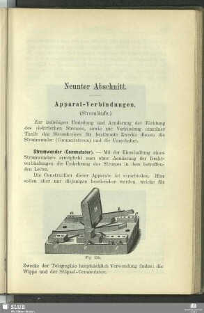Neunter Abschnitt. Apparat-Verbindungen
