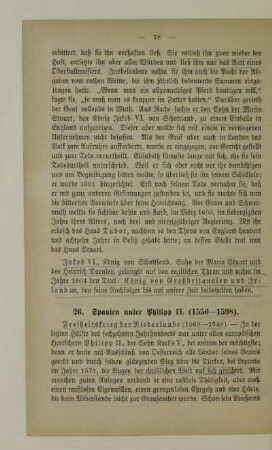 26. Spanien unter Philipp II. (1556 - 1598)