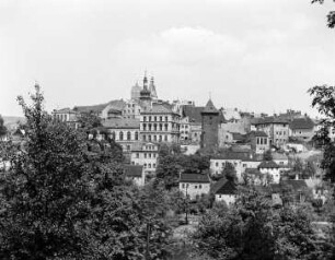 Elbogen, Stadtansicht : Elbogen (Loket/Tschechische Republik). Blick auf die Stadt