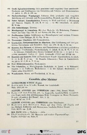 Gemälde alter Meister (Nr. 203-287)