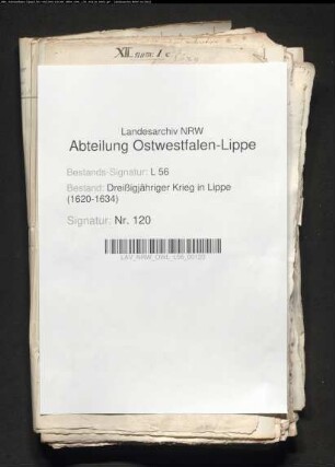 Verhandlungen und Schriftwechel mit Jost Maximilian von Bronckhorst-Gronsfeld