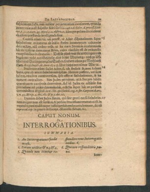 Caput Nonum. De Interrogationibus
