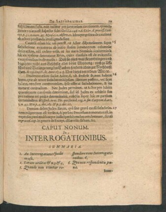 Caput Nonum. De Interrogationibus