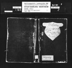 Heckfelder Zins- und Gültbuch für das Kloster Bronnbach, renoviert anno 1704 (mit Namensregister)
