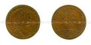 Deutschland, Nürnberger Rechenpfennig von Lazarus Gottlieb Lauffer (französisch, lateinisch)