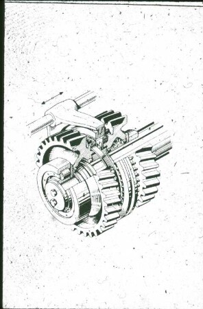 Schemazeichnung: Traktor, Getriebe, Maschinenelement