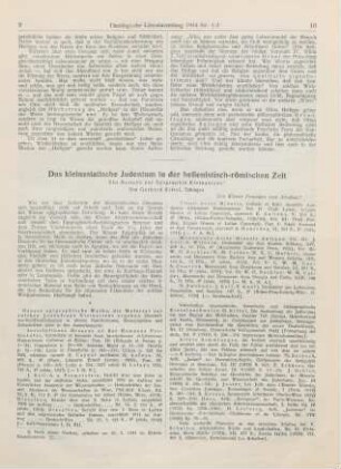 9-20 Das kleinasiatische Judentum in der hellenisch-römischen Zeit