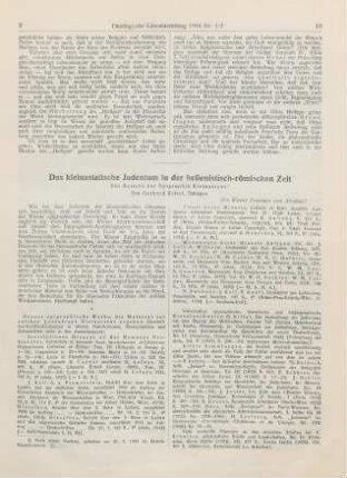 9-20 Das kleinasiatische Judentum in der hellenisch-römischen Zeit