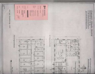 Grundriss: Erdgeschoss und Untergeschoss 1:100