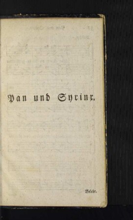 Pan und Syrinx.