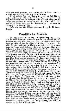 Vorgeschichte des Geschlechts