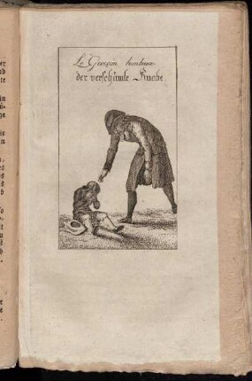 Le Garcon honteux. = der verschämte Knabe.