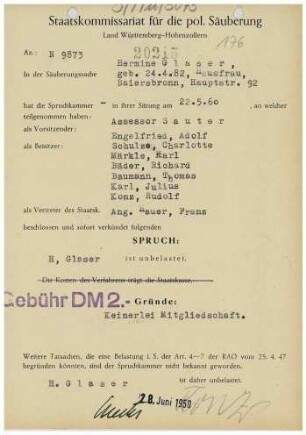 Glaser, Hermine