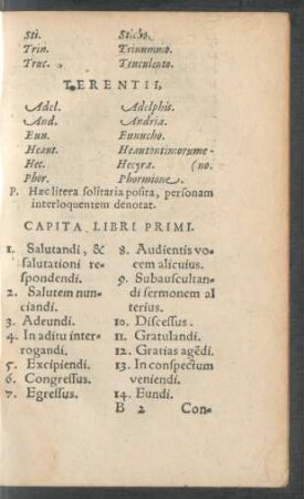Capita Libri Primi.