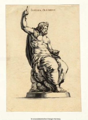 Statue des sitzenden Jupiter (Zeus Verospi), nach rechts