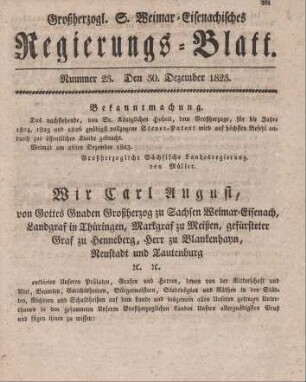 Nr. 23 : 30. Dezember 1823