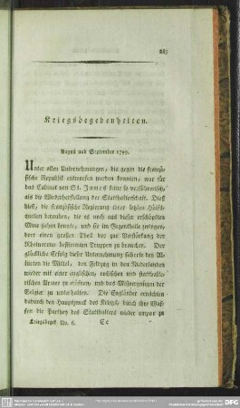 August und September 1799