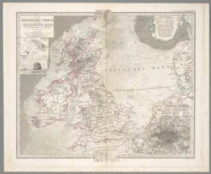 Die Britischen Inseln Und Das Umliegende Meer