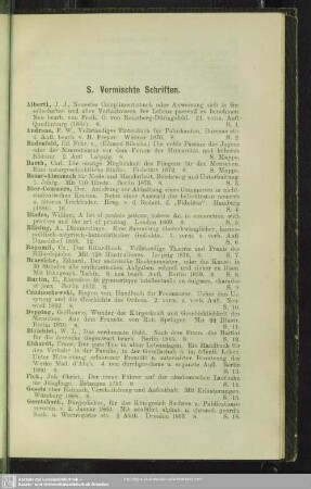 S. Vermischte Schriften