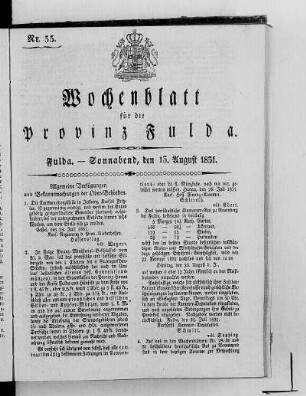 Nr. 33, Ausgabe vom 13. August 1831