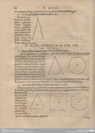 P. Rami Geometriae Lib. IIII. De Figura.