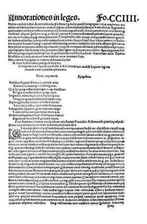 [Pii Antonii Bartolini in leges castigationes.]
