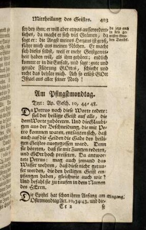 403-412, Am Pfingstmondtag