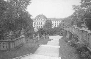 Würzburg: Residenz, mit Treppe, von oben