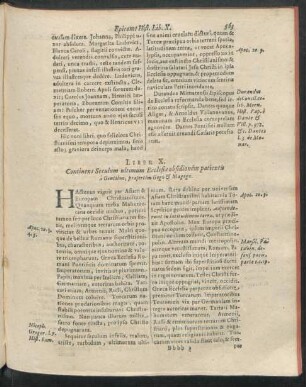 Liber X. Continens Seculum ultimum Ecclesiae obsidionem patientis a Gentibus, praefertim Gogo & Magogo