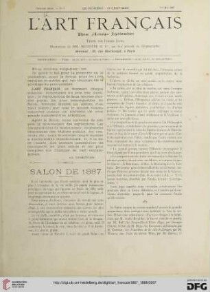 No. 1 (1er Mai 1887) – No. 9 (26 Juin 1887)