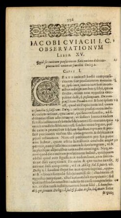 Liber XV. Quid sit tacitam pensationem fieri ratione ...