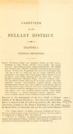 Chapter I. Physical description