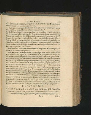 Caput XXXII. Respondetur Ad Argumentum Decimum quintum, capite XXIX propositum ...