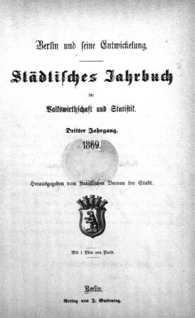 3.1869: Berlin und seine Entwickelung