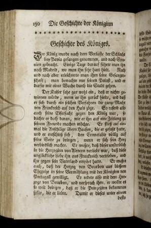 Geschichte des Königes