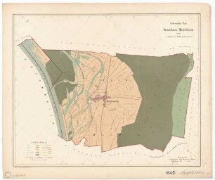 Hügelsheim (RA) und ein Teil der Gemarkung Neuhaeusel im Elsass diesseits des Rheins