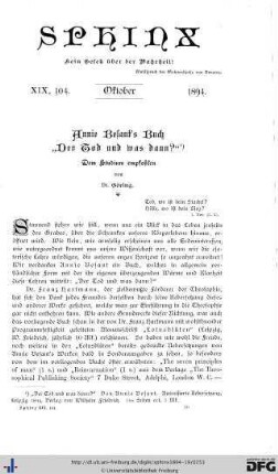 Heft 4 Oktober 1894