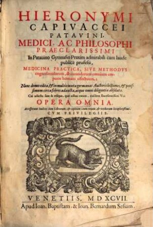 Medicina practica ... : cum rel. Opera omnia ejusdem Autoris