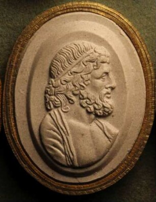 Brustbild des Jupiter mit Diadem (Daktyliothek, Erstes Mythologisches Tausend)
