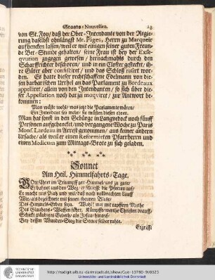 Sonnet Am Heil. Himmelfahrts-Tage