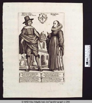 Zimmermann und Jungfrau.