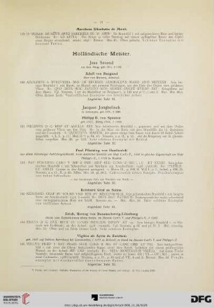 Holländische Meister (Nr. 160-195)