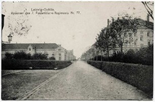 Leipzig-Gohlis : Kasernen des 7. Feldartillerie-Regiments Nr. 77
