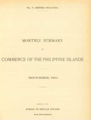 No. 5, Series 1903 - 1904. November 1903