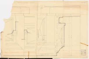 Schloss Posen, Posen Umbau: Einfriedung des Ehrenhofes Detail 1:1
