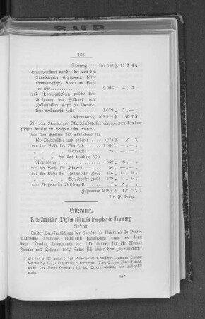 Litteratur. F. de Schickler, L'église réformée francaise de Hambourg.