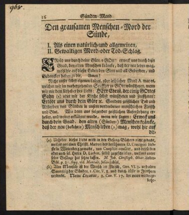 16-26, Den grausamen Menschen-Mord der Suende