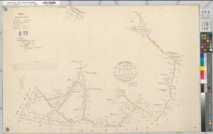 Marbeck (Borken), Gemeinheit Wirthe, Wirther Feld, Lage, Tushaus Heide, Bodarbsche Heide, Teilung der Butenwirther Mark, Bl.1 Brouillonkarte Flur V Ossing