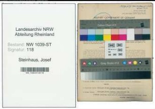 Entnazifizierung Josef Steinhaus , geb. 08.11.1888 (Kaufmann)