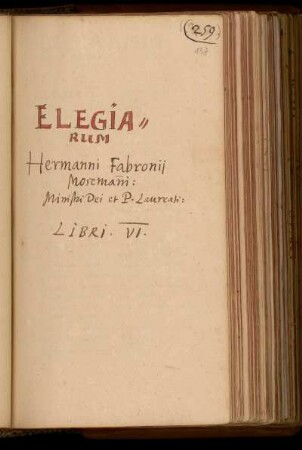 Elegiarum ... Libri VI